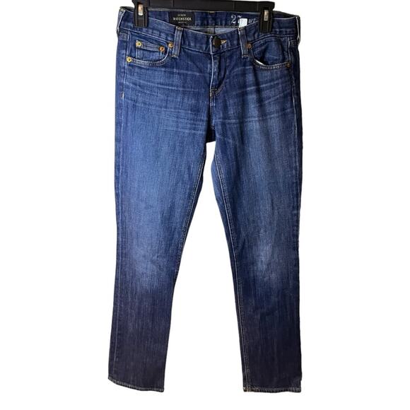 J Crew Women’s Matchstick Skinny Jeans Dark Wash Size 27 Short - Picture 1 of 10